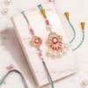 Buy Pink Lotus Meena Bhaiya Bhabhi Rakhi Set