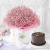 Pink Petals & Truffle Chocolate Cake Duo