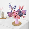 Gift Pink & Purple Dried Flower Bouquet