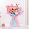 Gift Pink Rose Bouquet & Strawberry Cake Gift Combo