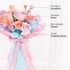 Shop Pink Rose Bouquet & Strawberry Cake Gift Combo
