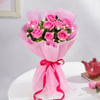 Shop Pink Rose Bouquet With Lights