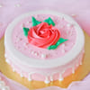 Pink Rose Chocolate Flavor Cake (1 Kg) Online