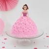 Pink Rose Dress Barbie Cake (3.5 Kg) Online