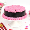 Gift Pink Roses Chocolate Cake