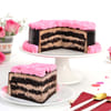 Shop Pink Roses Chocolate Cake