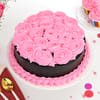 Pink Roses Chocolate Cake Online