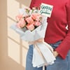 Gift Pink Roses Teacher's Day Bouquet