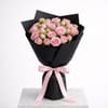 Gift Pink Roses & Teddy Bear Combo
