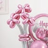 Buy Pink Silver Balloon Bouquet for Birthday