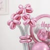 Buy Pink & Silver Birthday Balloon Arrangement