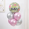 Gift Pink & Silver Birthday Balloon Bouquet