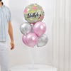 Shop Pink & Silver Birthday Balloon Bouquet