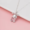 Gift Pink Swarovski Bunny Pendant