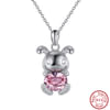 Pink Swarovski Bunny Pendant Online