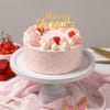 Pink Velvet Merry Christmas Cake