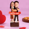 Pizza Love Personalized Couple Caricature Online