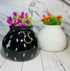 Gift Planter - Flat Pot - Black - Single Piece