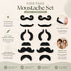 Buy Playful Party Kids Fake Moustache Set - 12 pcs
