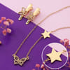 Pleasant Butterfly Pendant Set For Girls