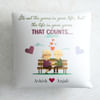 Gift Positive Life  Quotes Personalized Satin Cushion