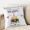 Positive Life  Quotes Personalized Satin Cushion Online