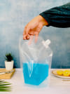 Gift Pouch With Nozzle - Transparent - 1L - Set Of 2