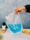 Buy Pouch With Nozzle - Transparent - 1L - Set Of 2