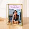Premium Gold-Finish Metal Photo Frame
