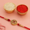 Gift Premium Gourmet Sweets And Rakhi Hamper