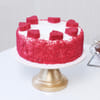 Buy Premium Red Roses Bouquet With Red Velvet Cake