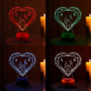 Buy Promise Of Love Personalized LED Lamp - Wooden Finish Base