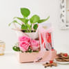 Prosper Pink Floral Hamper Online