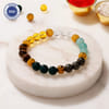 Prosperity Dhanyog Gemstone Bracelet Rakhi