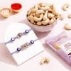 Protective Evil Eye Rakhi Set with Salted Cashews