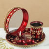 Puja Thali, Karwa & Chalni with Beads Work Online