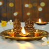Gift Puja Thali with Mata Laxmi & Lord Ganesha Idols