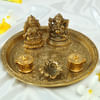 Buy Puja Thali with Mata Laxmi & Lord Ganesha Idols
