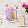 Shop Purple Butterfly Celebration Cake (1kg)