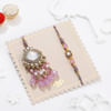 Buy Purple Grace Kundan Bhaiya Bhabhi Rakhi