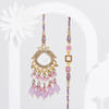 Purple Grace Kundan Bhaiya Bhabhi Rakhi