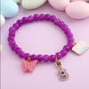 Buy Purple Power Beaded Bracelet For Girls