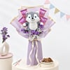 Gift Purple Teddy Bear Bouquet