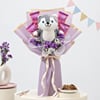 Buy Purple Teddy Bear Bouquet
