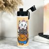 Gift Purr-fectly Cute Cat Love Water Bottle - 700 ML