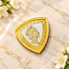 Queen 999 Pure Silver Gold Plated Coin (10 gm)