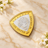 Gift Queen Elizabeth II Gold Plated 999 Silver Coin (10 gm)