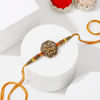 Buy Radha Krishna Rakhi with CZ Stones