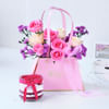 Radiant Bloom in Cute Bag With Jar Cake Online