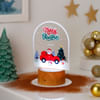 Gift Radiant Personalized Merry Christmas LED Lamp - Brown Base